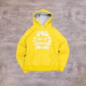 Vintage VTG Y2K 2000's 00'S GRG Montreal Yellow Mall Core Grunge Yellow Hoodie